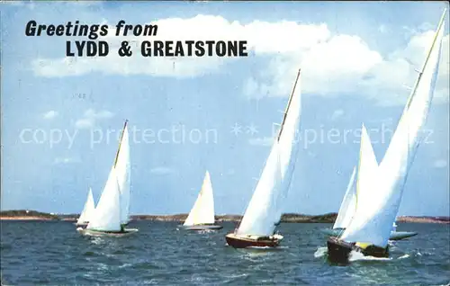 Segelboote Lydd and Greatstone Kat. Schiffe