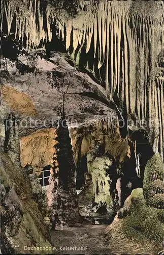 Hoehlen Caves Grottes Dechenhoehle Kaiserhalle  Kat. Berge