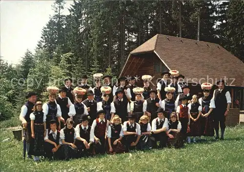 Trachten Schwarzwald Trachtengruppe 1908 Lossburg Kat. Trachten
