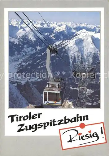 Seilbahn Tiroler Zugspitzbahn  Kat. Bahnen