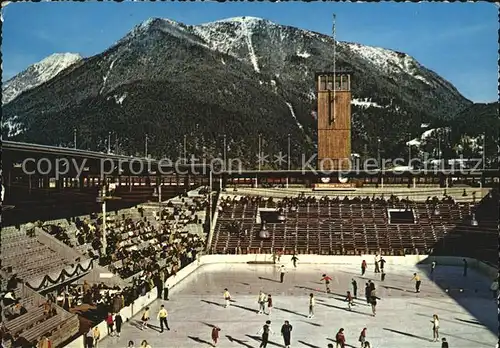 Eislaufen Schlittschuhlaufen Olympia Eosstadion Garmisch Partenkirchen  Kat. Sport