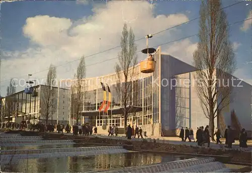 Exposition Universelle Bruxelles 1958 Avenue de Belgique Seilbahn  Kat. Expositions