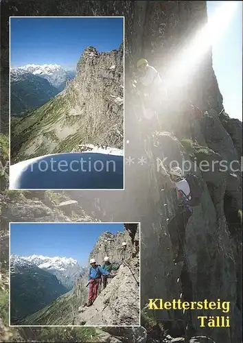 Klettern Bergsteigen Taelli Gadmen Bergfuehrerverein Haslital  Kat. Bergsteigen