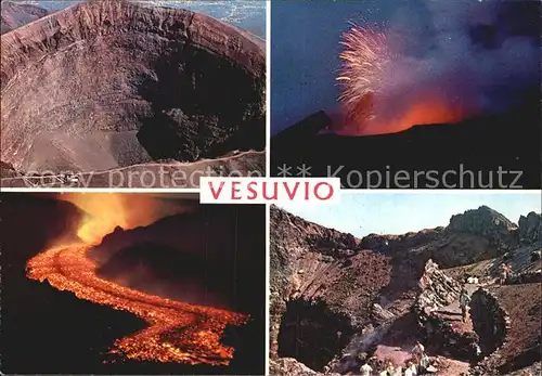 Vulkane Geysire Vulcans Geysers Vesuvio Napoli  Kat. Natur