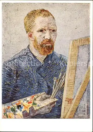 Van Gogh Vincent Selbstportraet 1888 Verlag Bruckmann Nr. 69 Kat. Kuenstlerkarte