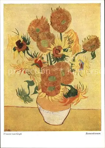 Van Gogh Vincent Sonnenblumen Verlag Wiechmann Nr. 228 Kat. Kuenstlerkarte