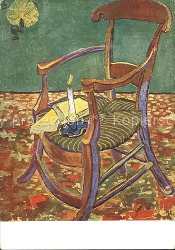 Van Gogh Vincent Le fauteuil de Gauguin  Kat. Kuenstlerkarte
