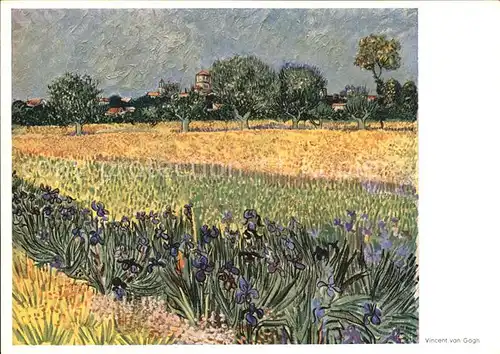 Van Gogh Vincent Blick auf Arles mit Iris  Kat. Kuenstlerkarte