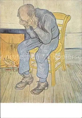 Van Gogh Vincent Au seuil de l eternite 1890 Kat. Kuenstlerkarte