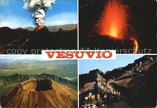 Vulkane Geysire Vulcans Geysers Vesuvio Napoli Eruzione Cratere Kat. Natur