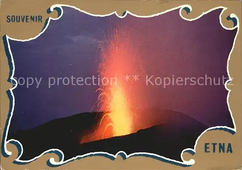 Vulkane Geysire Vulcans Geysers Etna Esplosione  Kat. Natur