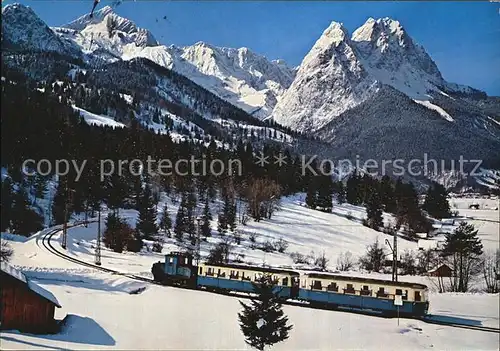 Zugspitzbahn Zahnradbahn Garmisch Partenkirchen Hoellental Kat. Eisenbahn