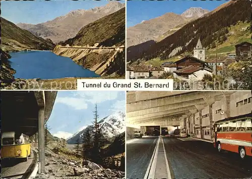 Autobahn Tunnel du Grand St. Bernard Kat. Autos