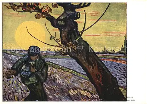 Van Gogh Vincent Der Saemann  Kat. Kuenstlerkarte