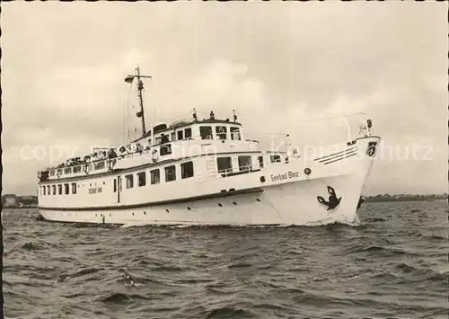 Motorschiffe MS Seebad Binz Weisse Flotte Stralsund  Kat. Schiffe