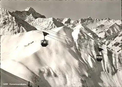 Seilbahn Kanzelwand Riezlern Klein Walsertal Kat. Bahnen