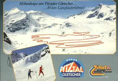Ski Langlauf Hoehenloipe Pitztaler Gletscher Mittelbergferner  Kat. Sport