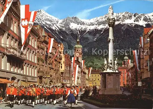 Musikanten Innsbruck Maria Theresien Strasse Wiltener Stadtmusikkapelle Kat. Musik