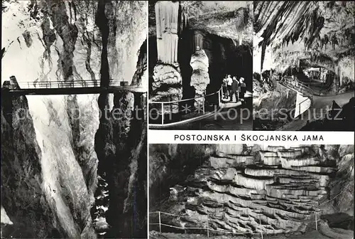 Hoehlen Caves Grottes Postojnska i Skocjanska Jama  Kat. Berge