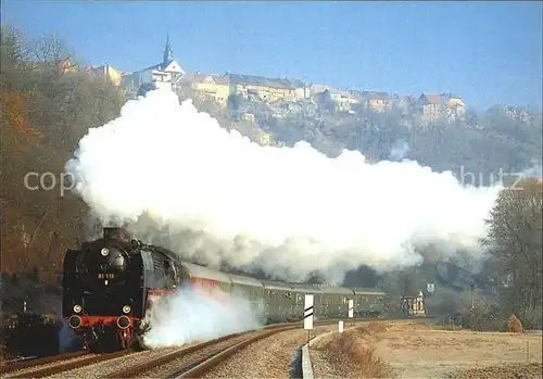 Lokomotive Dampf Schnellzuglokomotive 01 118 Orlamuende Saale  Kat. Eisenbahn