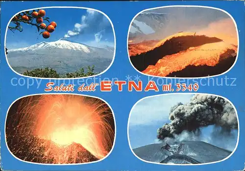 Vulkane Geysire Vulcans Geysers Etna  Kat. Natur