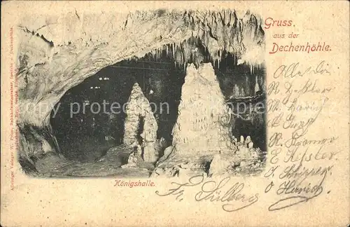 Hoehlen Caves Grottes Dechenhoehle Koenigshalle Kat. Berge