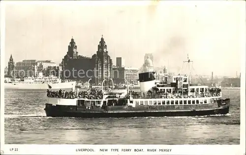 Faehre Ferry Boat Liverpool River Mersey  Kat. Schiffe