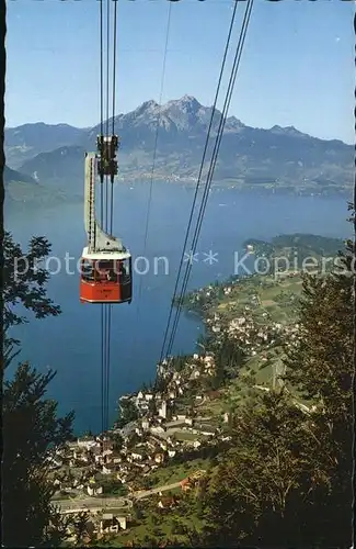 Seilbahn Weggis Rigi Kaltbad Vierwaldstaettersee Pilatus Kat. Bahnen