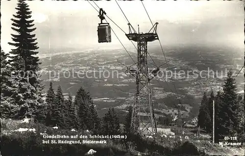 Seilbahn Schoeckel St. Radegund Steiermark  Kat. Bahnen