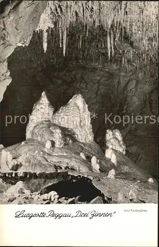 Hoehlen Caves Grottes Lurgrotte Peggaz Drei Zinnen Kat. Berge