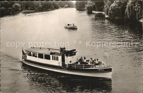 Motorboote MS Troll Kleiner Wannsee Berlin  Kat. Schiffe