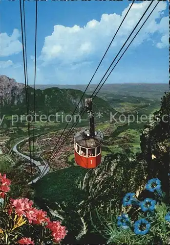 Seilbahn Predigtstuhl Hochstaufen Bad Reichenhall  Kat. Bahnen