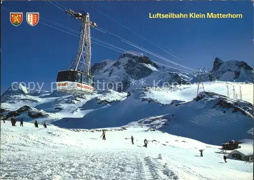 Seilbahn Klein Matterhorn Zermatt Liskamm Breithorn  Kat. Bahnen