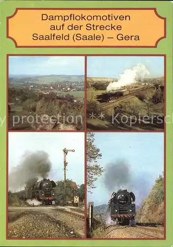Lokomotive Dampflokomotiven Strecke Saalfeld Saale Gera Kat. Eisenbahn