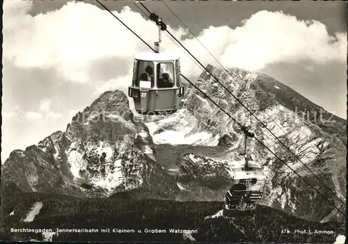 Seilbahn Jenner Berchtesgaden Foto L. Ammon Nr. 67b  Kat. Bahnen