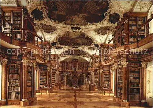 Bibliothek Library St. Gallen Stiftsbibliothek Kat. Gebaeude