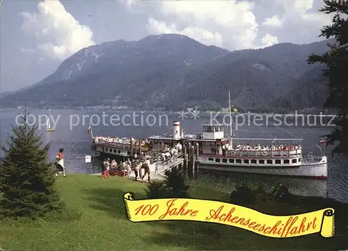 Dampfer Seitenrad Achensee 100 Jahre Achenseeschifffahrt Scholastika Kat. Schiffe