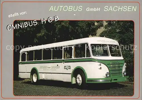 Omnibus Autobus H6B Sachsen  Kat. Autos