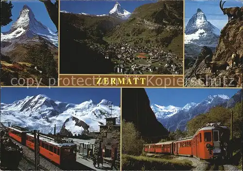 Zahnradbahn Zermatt Wallis Kat. Bergbahn
