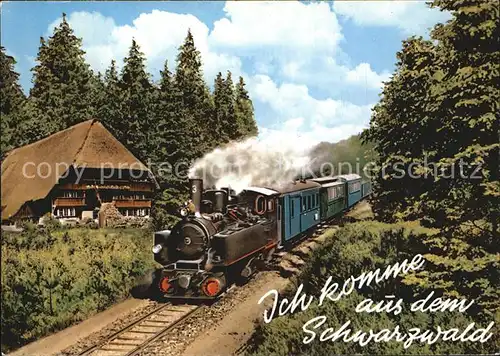 Lokomotive Schwarzwald Schwarzwaldhaus  Kat. Eisenbahn