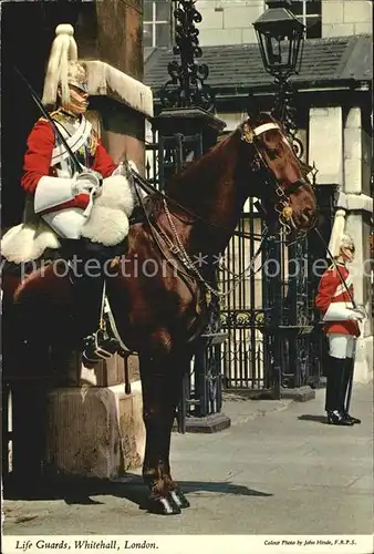Leibgarde Wache Life Guards Whitehall London  Kat. Polizei