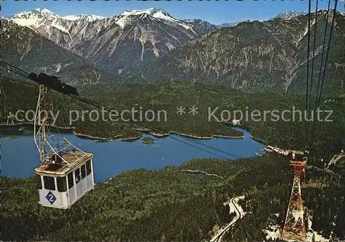 Seilbahn Bayrische Zugspitzseilbahn Eibsee Zugspitze Kat. Bahnen