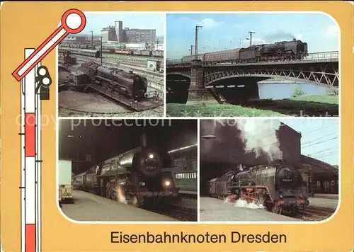 Lokomotive Eisenbahnknoten Dresden Kat. Eisenbahn