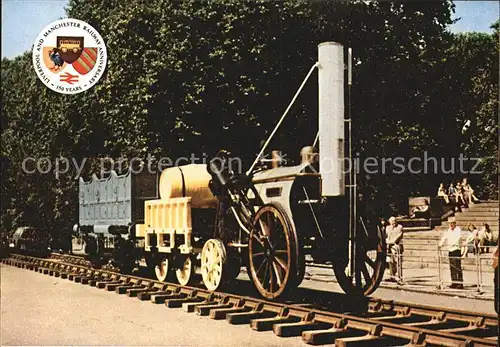 Lokomotive Liverpool and Manchester Railway Rocket in London Kat. Eisenbahn