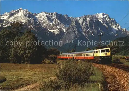 Eisenbahn Intercity Wettersteingebirge Zugspitzgruppe Kat. Eisenbahn