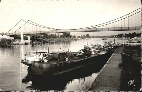 Frachter Binnenschifffahrt Elbeuf Nouveau Pont Guvnermer
Elbeuf Nouveau Pont Guynemer Kat. Schiffe