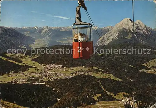 Seilbahn Seefelder Jochbahn Seefeld Tirol Rosshuette Hohe Munde  Kat. Bahnen