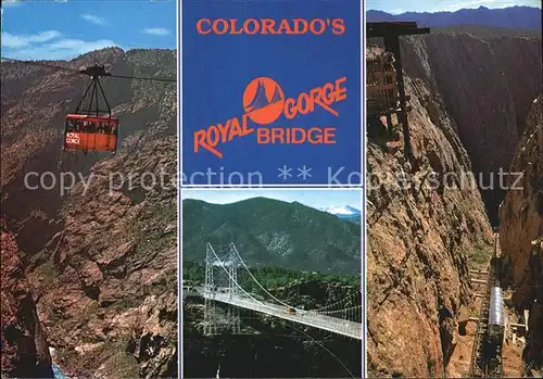 Seilbahn Royal Gorge Colorado Suspension Bridge  Kat. Bahnen