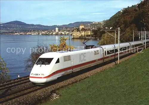 Eisenbahn ICE Chillon Montreux  Kat. Eisenbahn