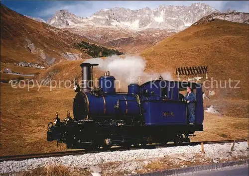 Lokomotive Dampfbahn Furka Bergstrecke  Kat. Eisenbahn